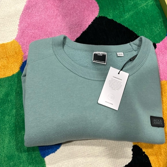 Sweater crew neck for sale for men green carbon brush for everyday - Picture 4 of 5